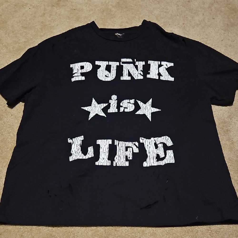 Black Punk Graphic T-Shirt